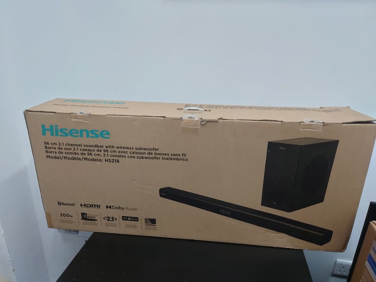 image for Hisense Soundbar with Wireless Subwoofer HS21 200W