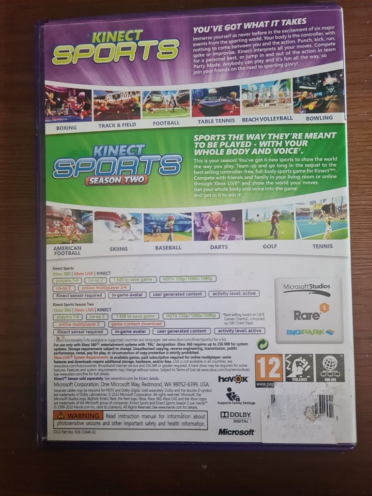 Kinect sports double pack