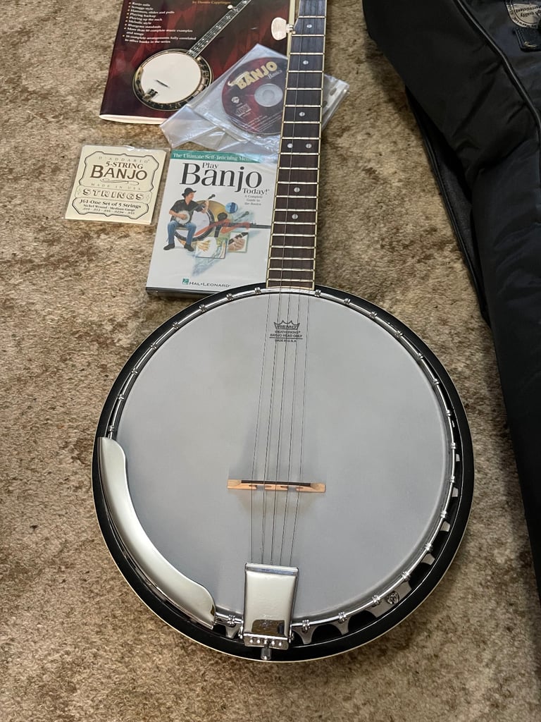 Banjo Remo 5 string plus Rockbag by Warwick