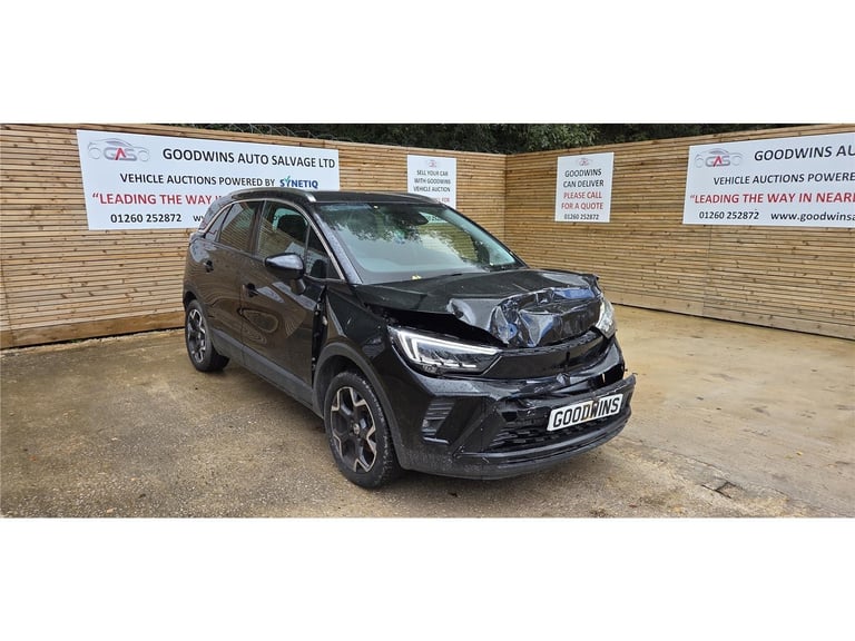 2023 73 VAUXHALL CROSSLAND ULTIMATE 1.2T ACCIDENT DAMAGED REPAIRABLE SALVAGE 