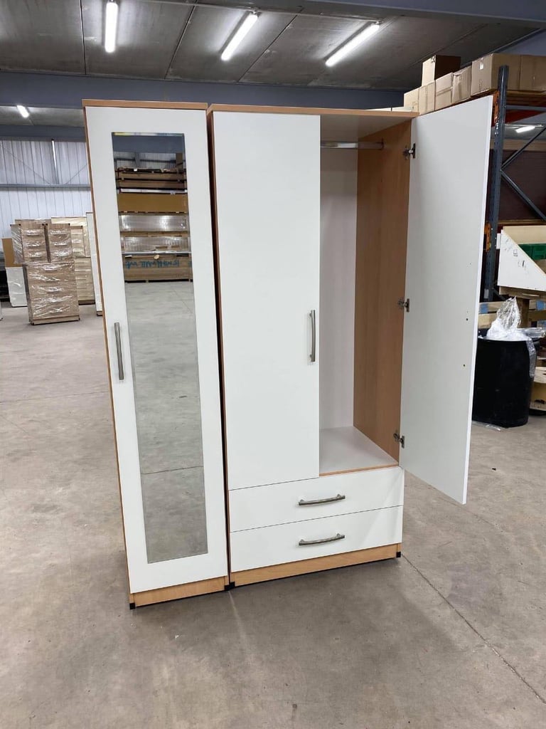 Modern Bedroom Furniture. Bedroom Suit Includes Bedside Tables, Chest of Drawers and Wardrobes