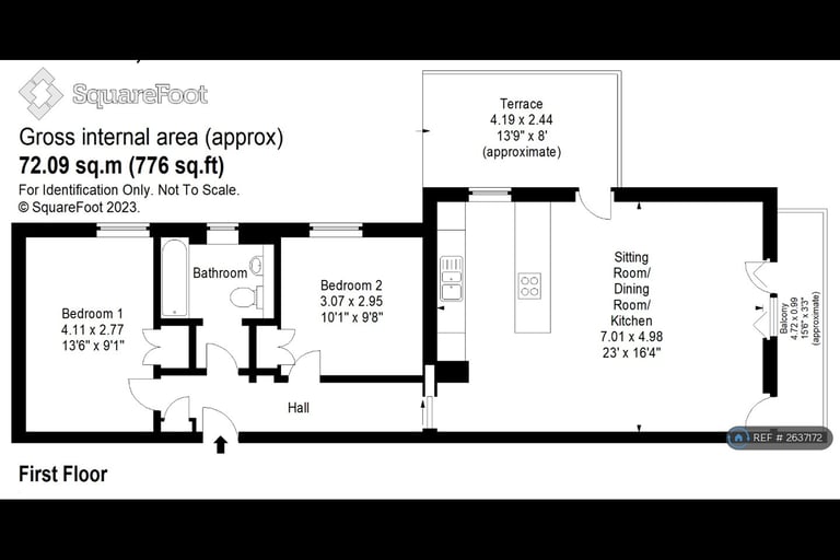 2 bedroom flat in Holyrood, Edinburgh, EH8 (2 bed) (#2637172)
