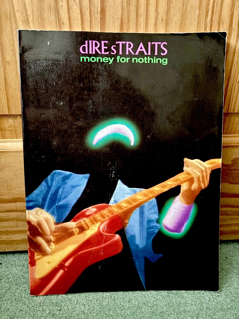 image for Dire Straits - Money For Nothing Album - Music Book for Guitar / Lyrics 🎸