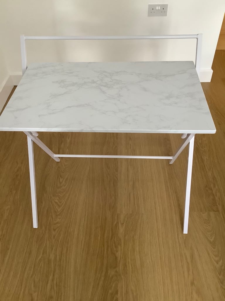 image for Grey/White Foldable Desk