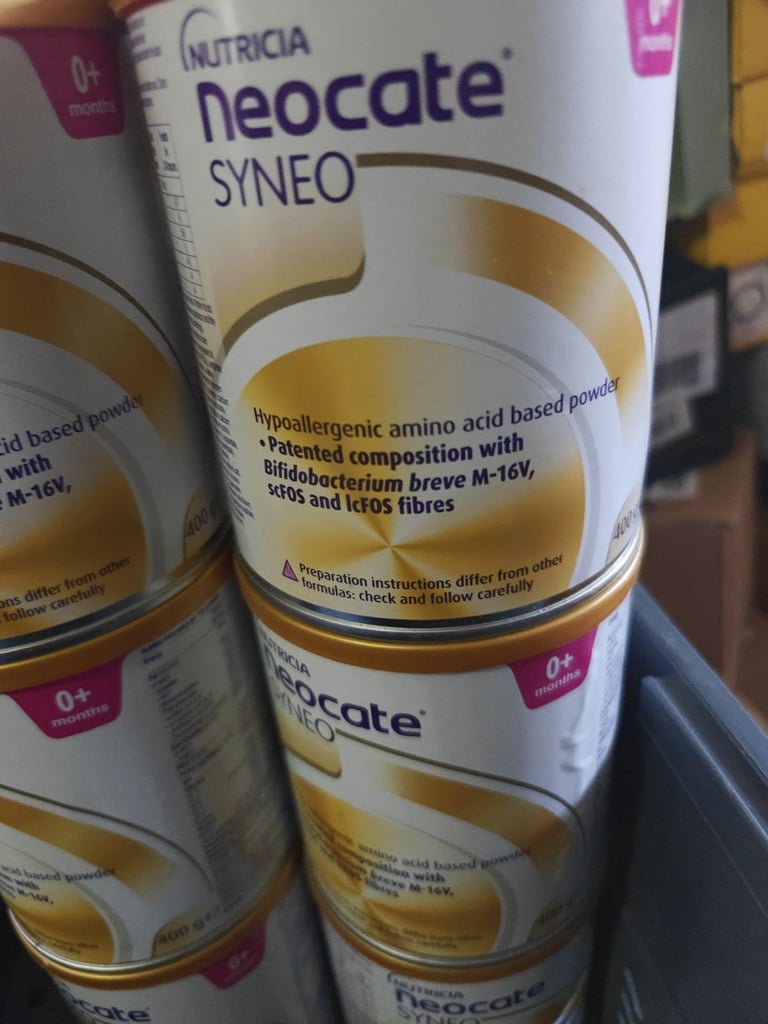 7 X Nutricia Neonate LCP Milk Formula 400g Tin