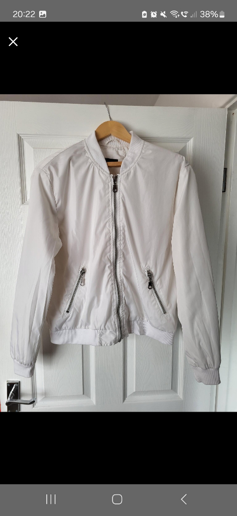 White Satin Feel Jacket