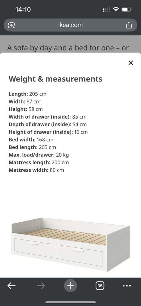 IKEA BRIMNES day bed