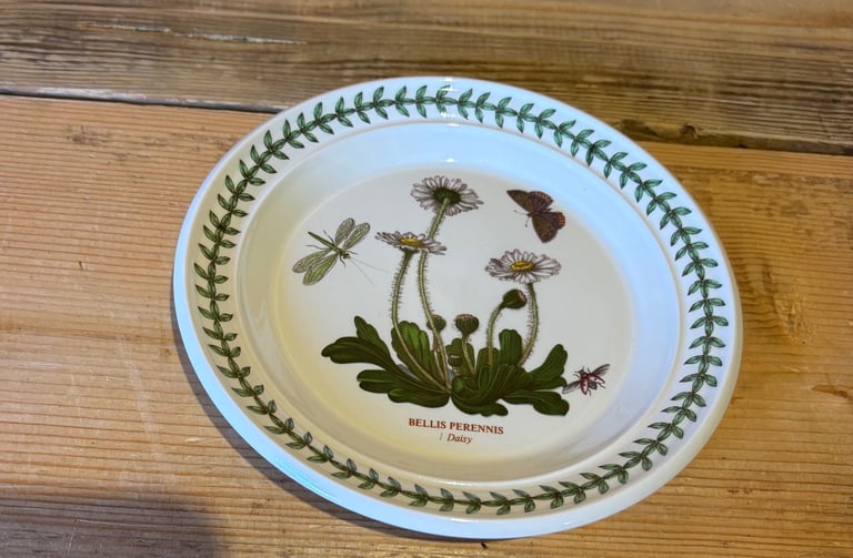 Portmerion daisy botanical garden 1972 bread plate 