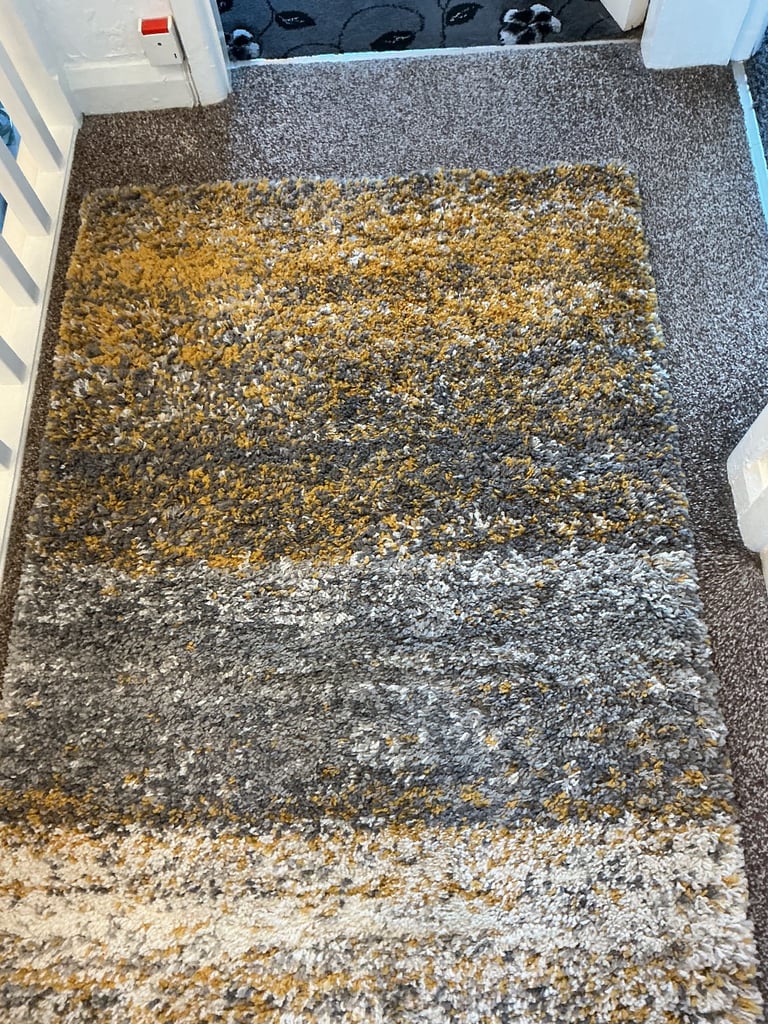Rug and cushions.