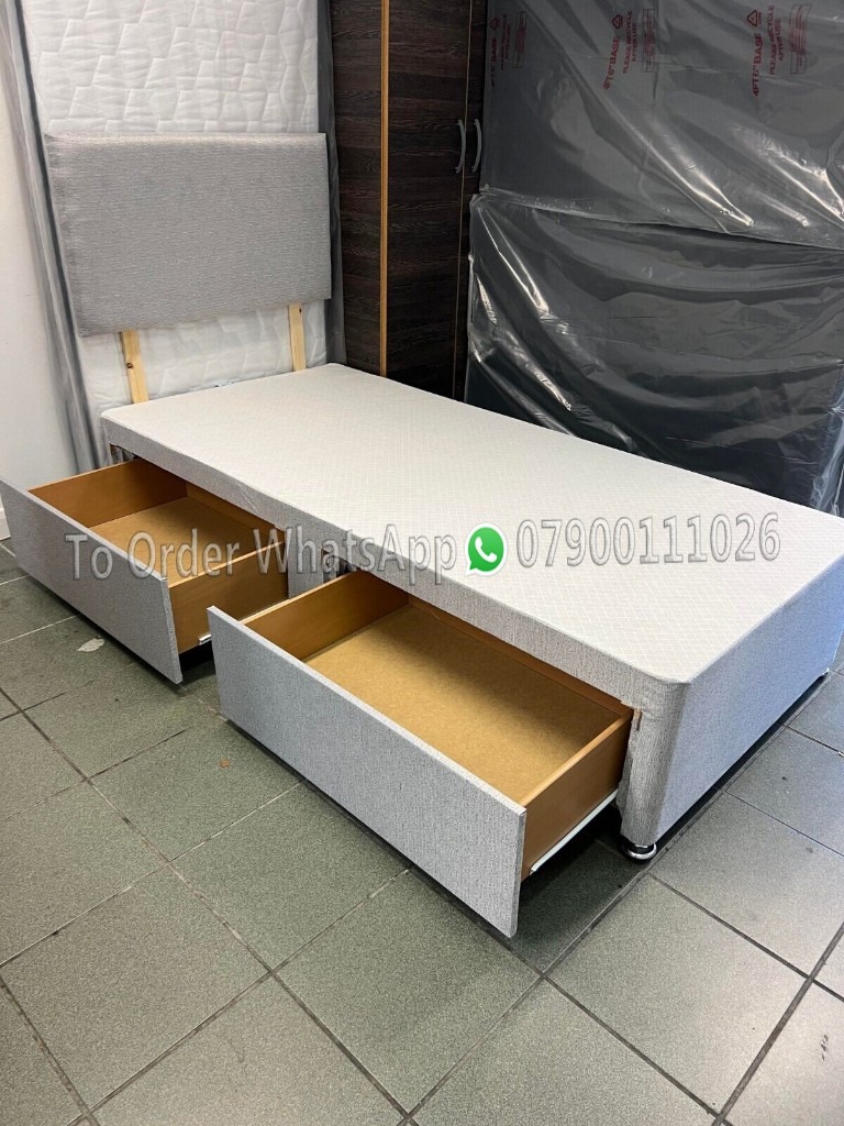 4FT6 DOUBLE DIVAN BED 4FT SMALL DOUBLE DIVAN BED AND MATTRESSFREE