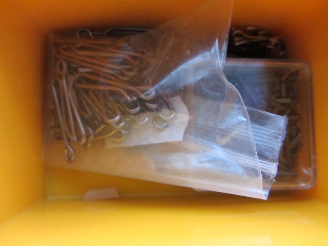 Large Assortment of sea fishing tackle in organiser box