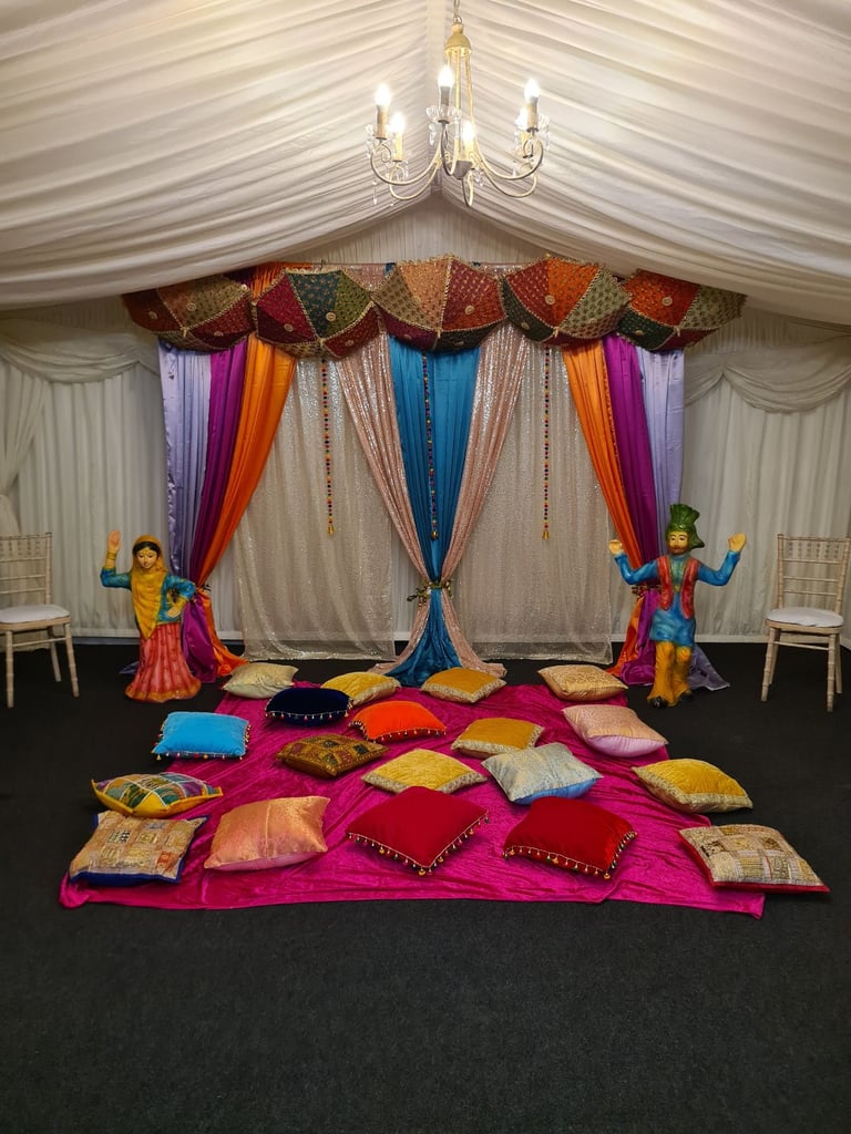 Mehndi & sangeet decor 