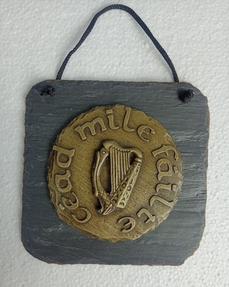 image for Cead mile failte slate wall plaque- Irish welcome plaque