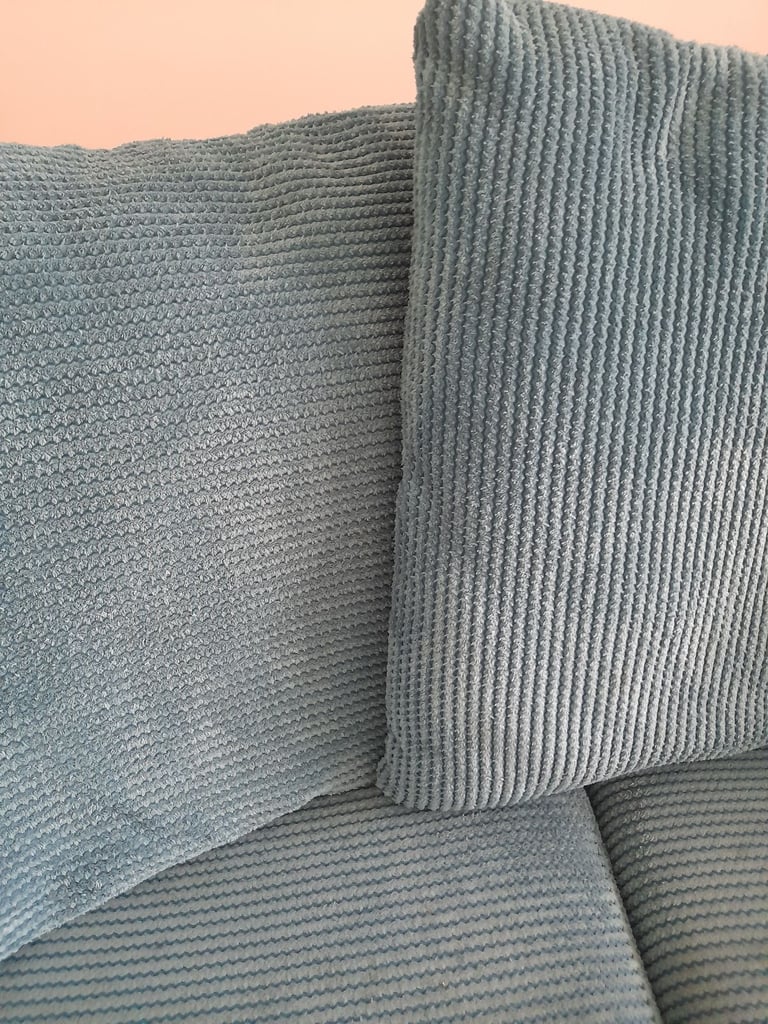 Teal dfs sofa 3 seater sofa greeny/blue