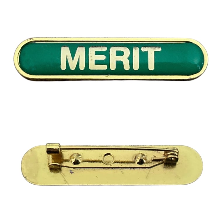 School Reward Bar Badge Enamel Pin School Merit 4cm Hard Wearing Lapel Pin Brooch