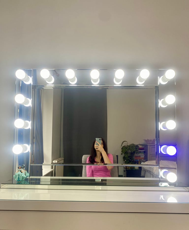 Vanity Glam XL Mirror with lights in City of London, London Gumtree