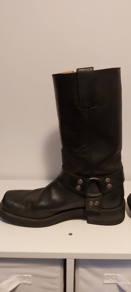 MAYURA 1501 CRUISER BOOTS. SIZE 43. BLACK  LEATHER