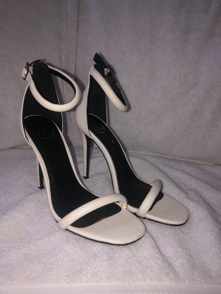 image for White heel sandals
