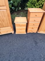 Tall 4 drawer pinewood locker £45