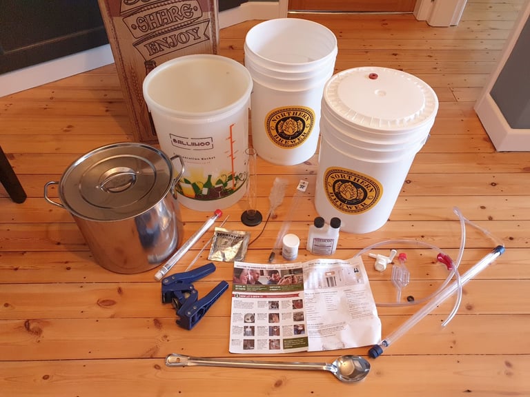 image for Home brewing. Beer brewing equipment 