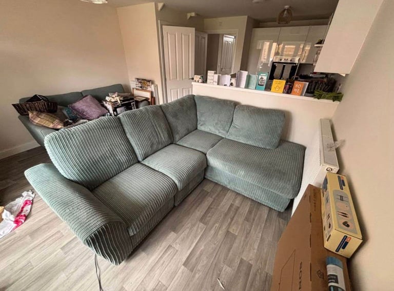 image for Right hand reclining corner sofa