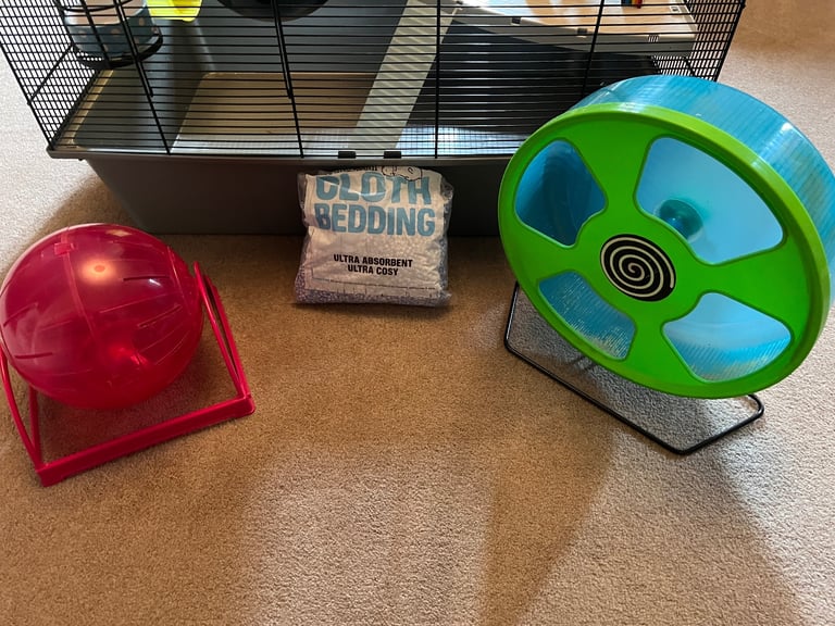 Hamster Cage and Accessories 