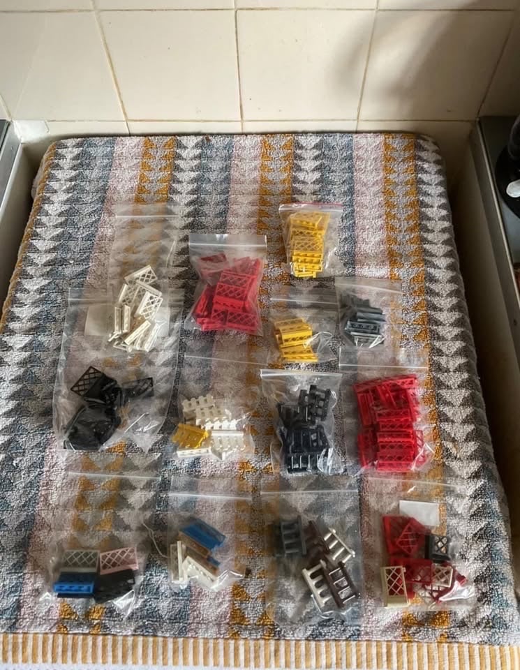 Group Of Misc. Lego Items In Bags - Mostly Fences