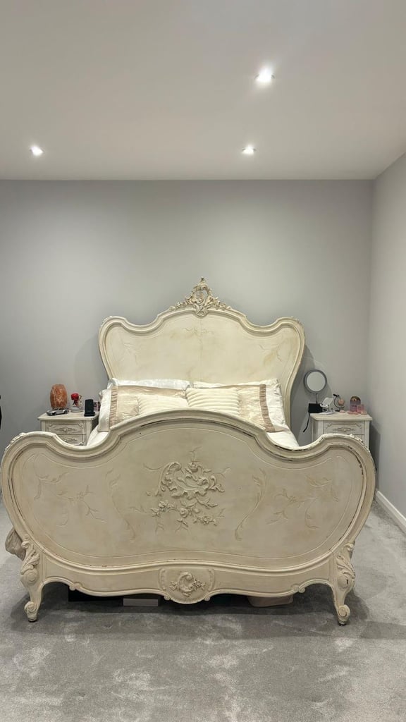 Louis 16th double bed and Amoire /side units 