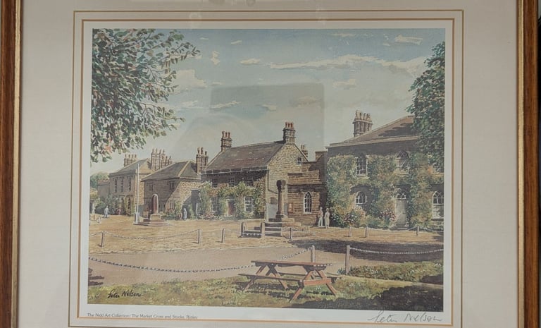 Framed Wall picture Ripley Village North Yorkshire 