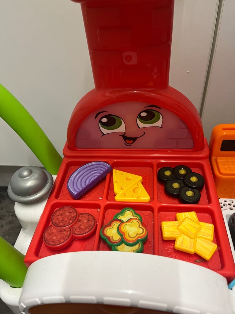 LeapFrog Build a Slice Pizza Cart Pretend Food Toddler Toy Music & songs Learn