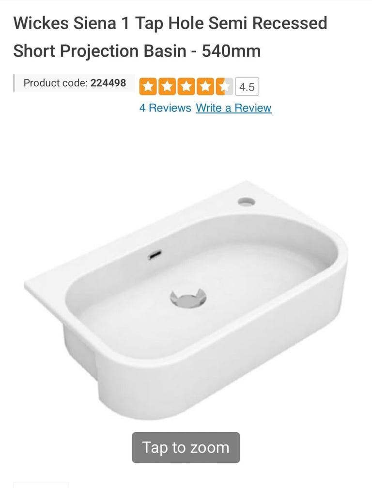 Brand new Basin/sink ONO