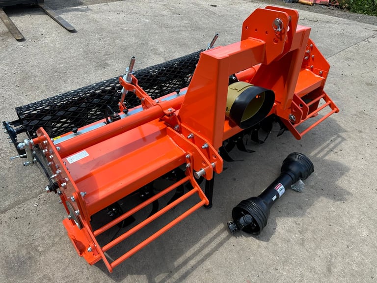 NEW Heavy Duty 200 cm Stone Burier Rotavator Tiller Packer Roller for tractor