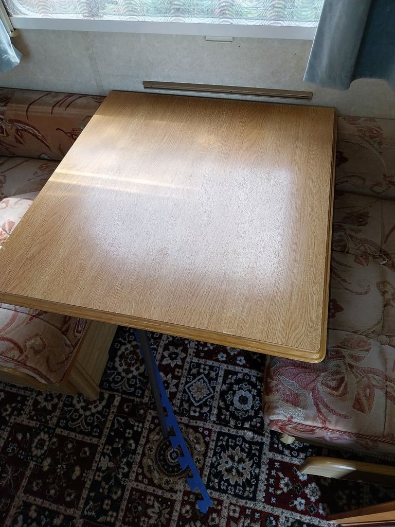 Caravan side dinette table 