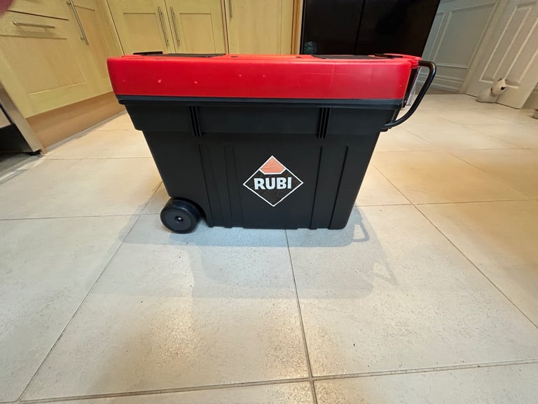 PROFESSIONAL RUBI TILE CUTTERS AND WHEELED TOOL BOX