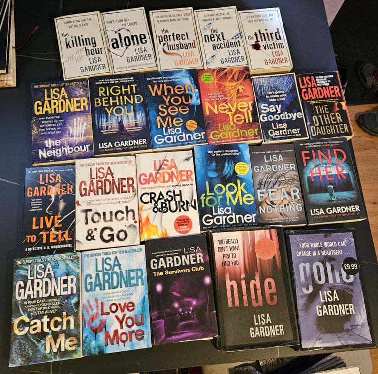 image for 22 Lisa Gardner book - crime series. bundle. collection. read description