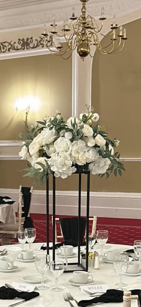 Wedding floral centrepieces