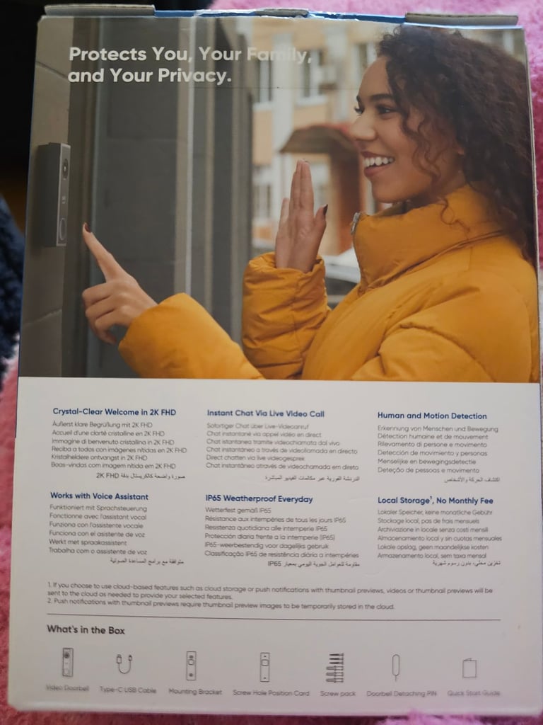 Eufy wireless video doorbell