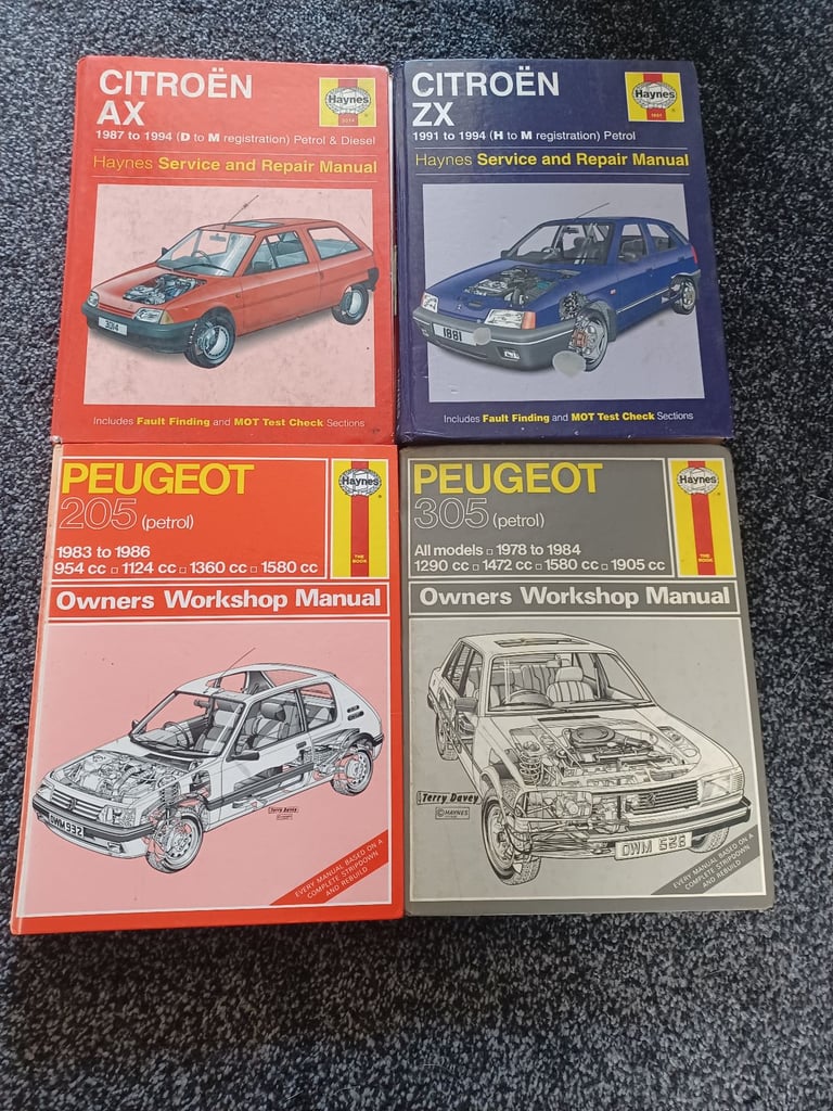 Old skool haynes manuals ford vauxhall etc