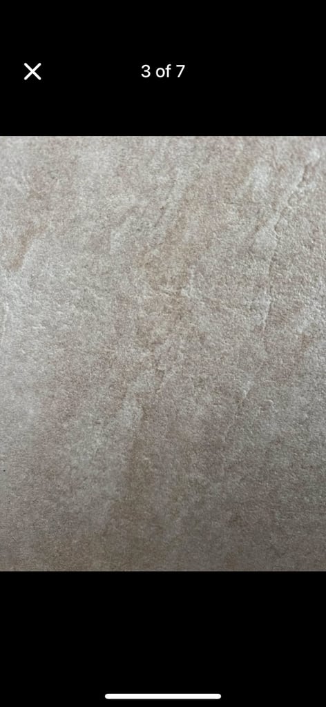Reduced £250 28sq mtr cream stone effect tiles by Vitra. 