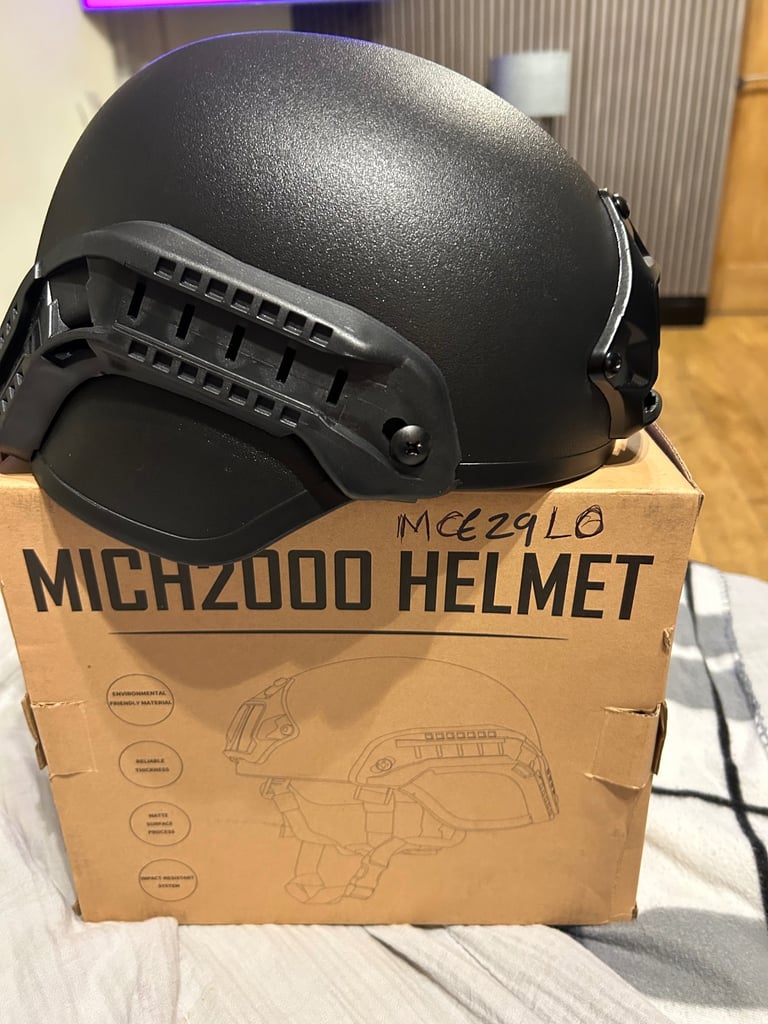 Combat UK MICH 2000 Tactical Helmet - Black