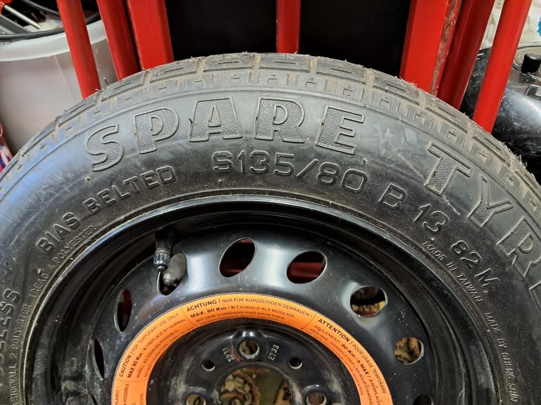 Fiat Panda new Spacesaver wheel From 61 plate never used