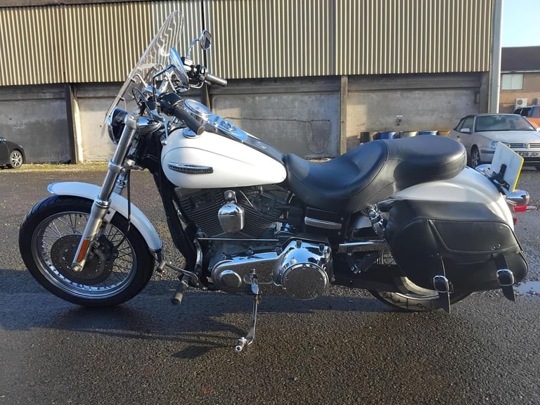 2006 56 HARLEY DAVIDSON FXDC SUPER GLIDE CU 1584 SUPERGLIDE CUSTOM CRUISER WHITE