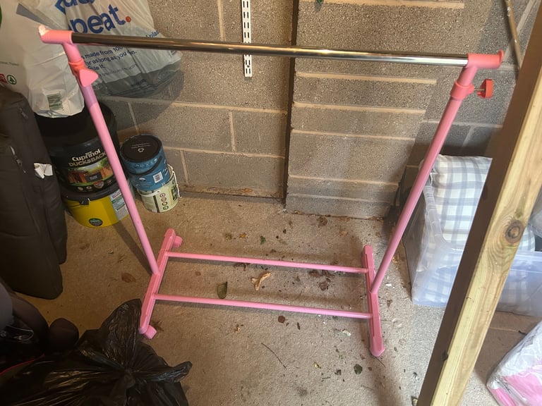 Pink dress rail 