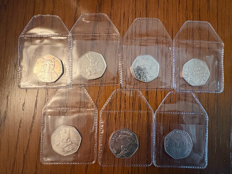 Collectible 50p coins Beatrix Potter, Paddington, Olympics etc