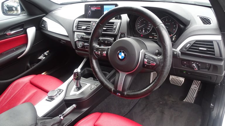 BMW 1 SERIES White Auto Petrol 2016 m sport red leather