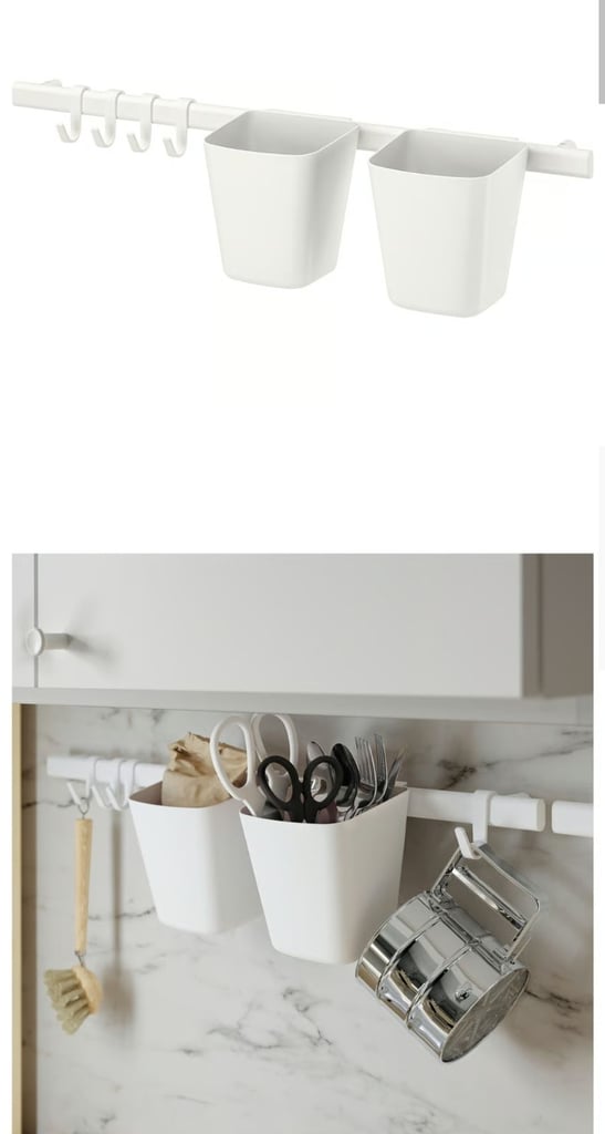 IKEA kitchen rail organiser