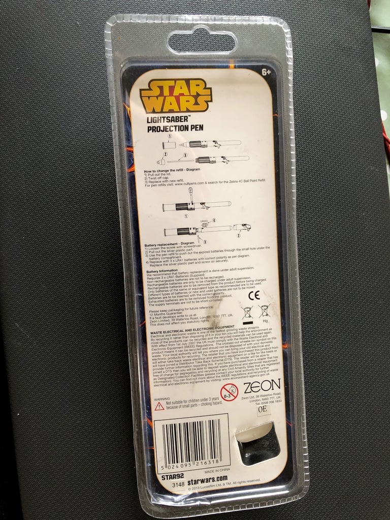 Star Wars Lightsaber Projection Pen