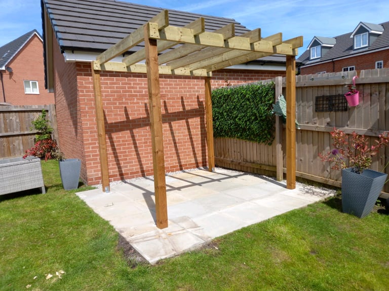 3M X 3M PERGOLA ASSEMBLED FREE DELIVERY ST HELENS 