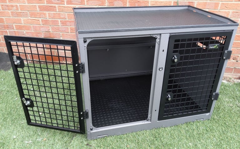 TransK9 ( B4 ) Transport double dog cage (Lockable & Crash Tested) Trans K9