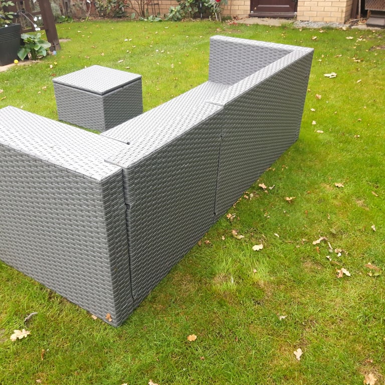 Garden sofa and stool